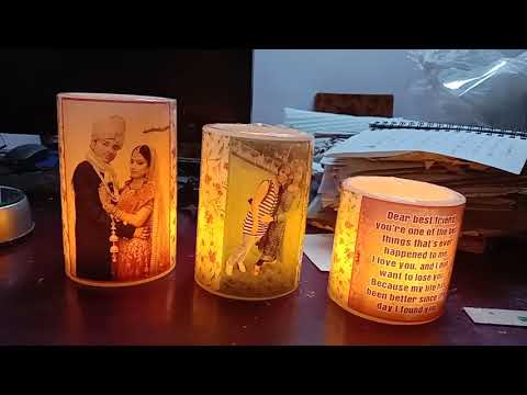 Printed Hurricane Candle