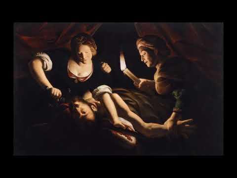 Oralia Dominguez meditates before she Decapitates Holophernes