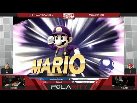 CFL Smackdown 116 WiiU - Thexan (Fox) vs Yuuno (Mario) - Winners R4