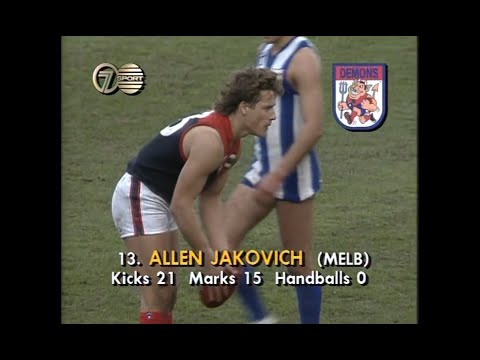 1991 AFL - North Melbourne v Melbourne - Round 20 - MCG