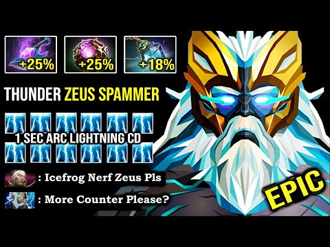 THUNDER GOD Zeus Spammer 1s Arc Lightning CD +138K Damage Craziest Throne Defend with 68% Reduction
