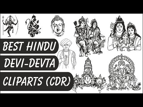 (File 6) 370+ Best Hindu Devi-Devta Cliparts (CDR File) - CorelDRAW Video
