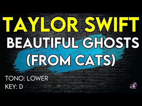 Taylor Swift - Beautiful Ghosts (From Cats) - Karaoke Instrumental - Lower