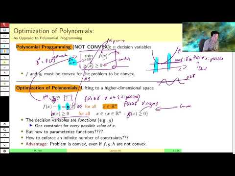 MAE509 (LMIs in Control): Lecture 16, part A - Optimization of Polynomials