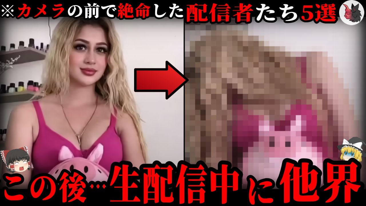 【ゆっくり解説】ライブ生放送中の事件・事故…カメラの前で他界してしまった配信者たち５選
