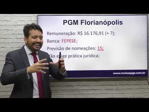 PGM Florianópolis vem ai. Escolhida a banca FEPESE.