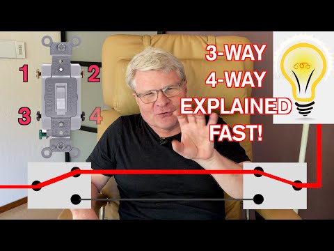 Another Idiot Explains 3-Way & 4-Way Switch Wiring In 2 Minutes With Animation