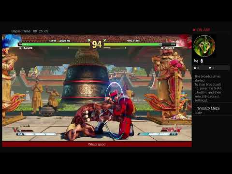 Playing  street fighter