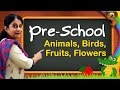 Pre School Learning For Kids Animals Birds Animal Sounds Fruits Flowers Vegetables