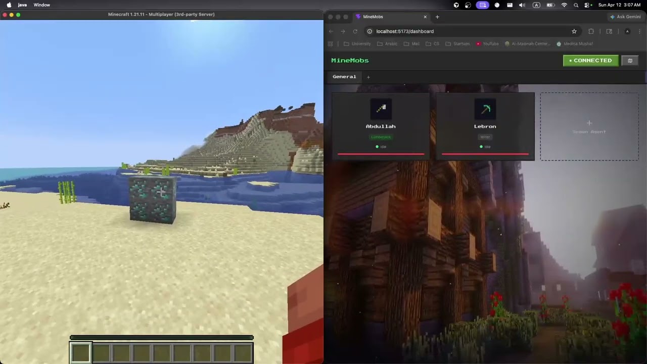We built Minecraft agents for a hackathon and won