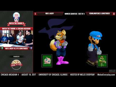 Chicago Arcadian 4 - Jacky & Nox vs. RemolinoFeroz & Sunstrider - SSBM - Doubles Winners Quarters