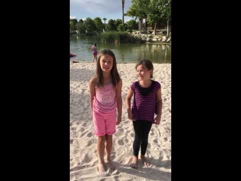 KPP (Kaidyn and Parker Productions) gymnastics on the beach