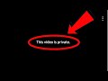 YouTube This Video Is Private Problem Solution
