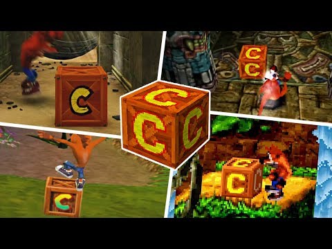 Evolution of the Box (Checkpoint) in Crash Bandicoot Games