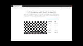 Python HLS real-time seekable streaming with dynamic marker support