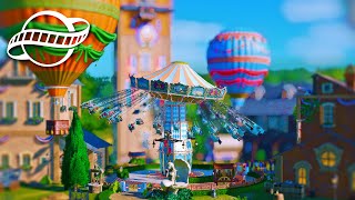 #5 お祭り騒ぎの装飾回 空中ブランコ 後編【Planet Coaster・建築実況】