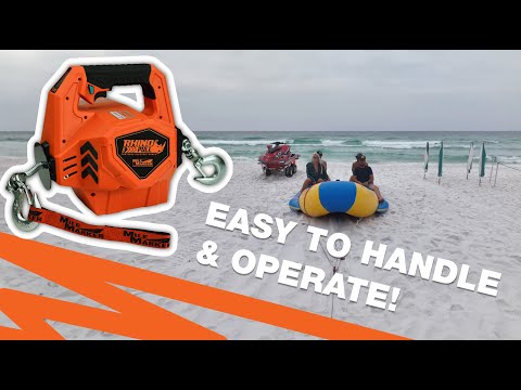Beach day with The Rhino Pull 1000! Mile Marker's 1000 lbs Portable Winch.