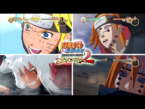 Naruto Shippuden Ultimate Ninja Storm 2 - All Quick Time Events / Epic Anime Battles/Original Fights
