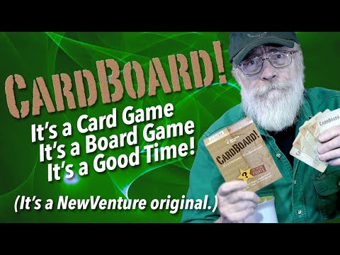 A favorite for family fun from the NewVenture Games catalog! It's called CardBoard!