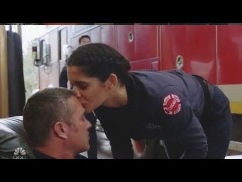 stellaride kiss ; chicago fire 10x10 |  kelly and stella