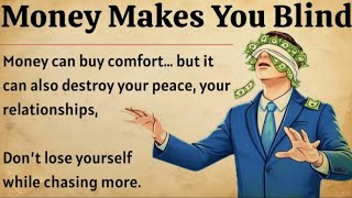 Money Makes You Blind | Motivational Video 🔥 | Improve Your English Fluency ✅️ | Graded Reader