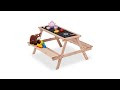 Table de jeu enfants avec ardoise Noir - Marron - Bois manufacturé - 90 x 51 x 87 cm