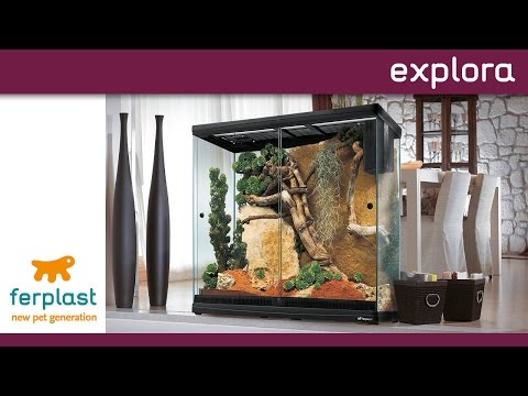 Террариум Ferplast EXPLORA 50 черный, 60 л