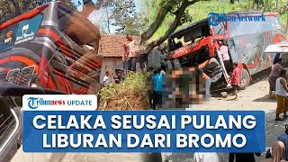 Rombongan Pegawai RS Kecelakaan seusai Wisata di Gunung Bromo, Bus Lepas Kendali saat Lewati Turunan