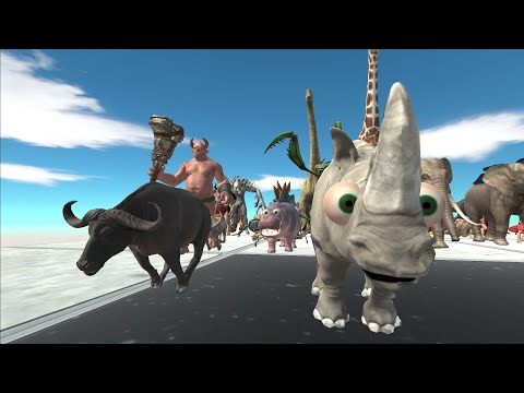 DINOSAUR RACE 18 - PART 2 - Animal Revolt Battle Simulator