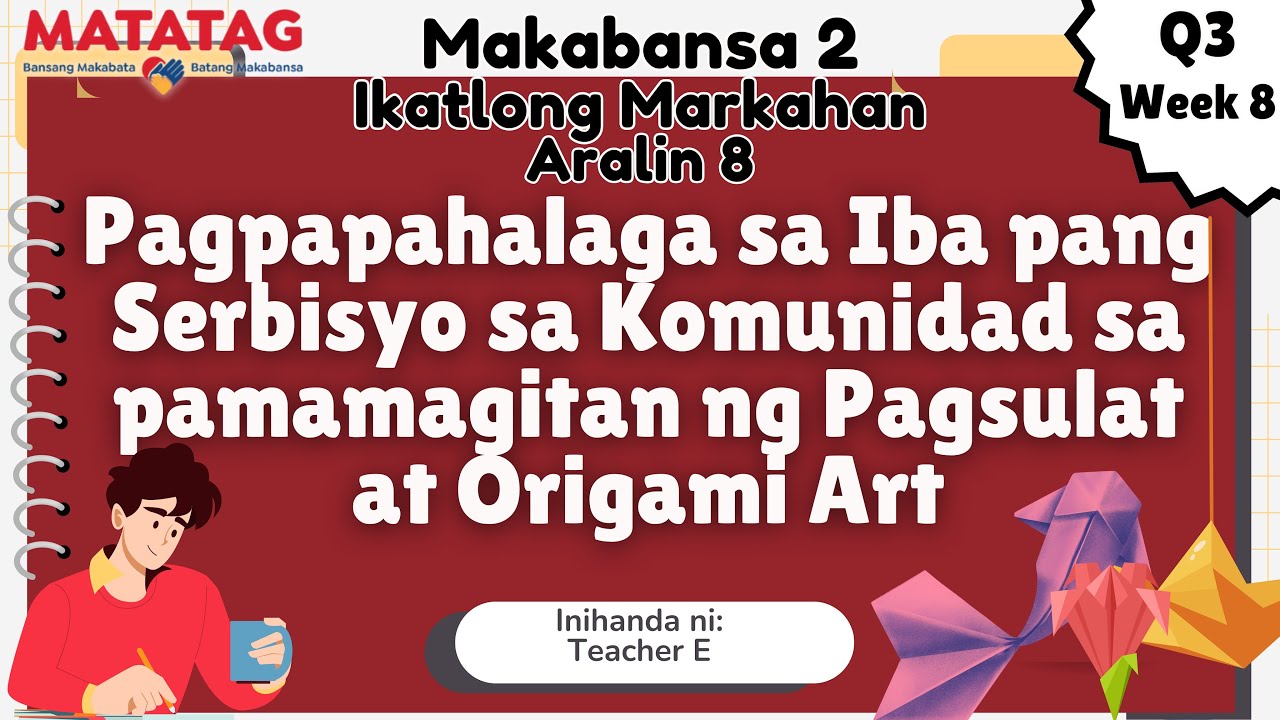 MAKABANSA 2 | Quarter 3 | Week 8 (Revised K to 12 Curriculum o MATATAG Curriculum)