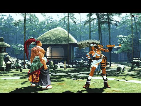 Genjuro Kibagami vs Darli Dagger ( Hardest Al ) Samurai Shodown