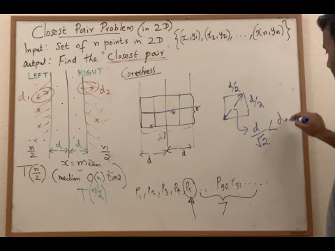 Planar Closest Pair of Points in O(N log N) via Divide and Conquer (7-Neighbor Strip Proof)