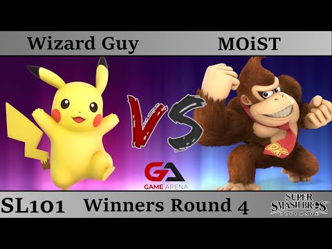 Wizard Guy (Pikachu) vs MOiST (DK) - Winners Round 4: SmashLAN'd 101