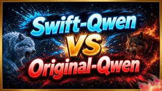 Does Swift Qwen3.8 27B Really Think Less? Comparison with Original