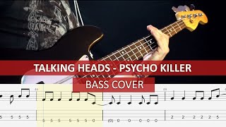 Talking Heads - Psycho Killer / bass cover / playalong with TAB