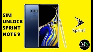 SIM Unlock Sprint Samsung Galaxy Note 9 For Use On Other Carriers!