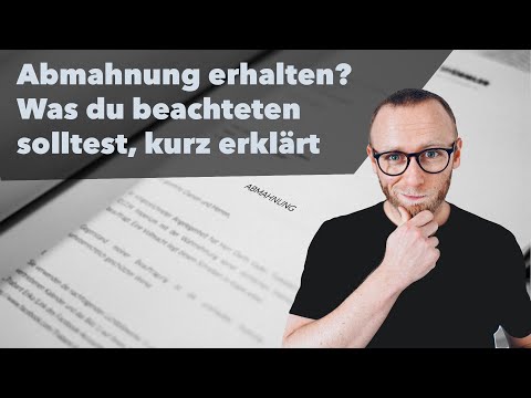 Abmahnung im Urheberrecht, Markenrecht, Wettbewerbsrecht - Was ich beachten muss, kurz erklärt