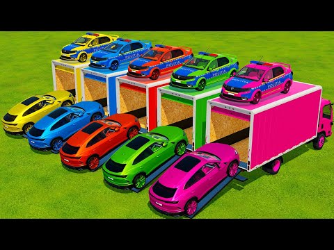 TRANSPORTING ROLLS ROYCE & BRABUS CARS WITH ISUZU TRUCKS - Farming Simulator 22