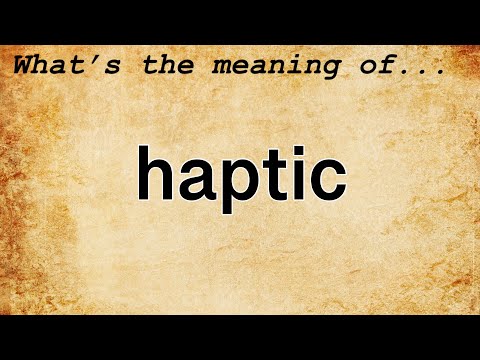 image-What does haptic mean on a phone?