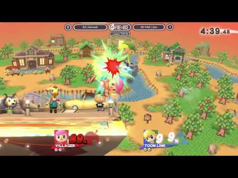 Frame Perfect - Top 8: A2 | Aarvark (Villager) vs 2S FAD | Zan (Toon Link)