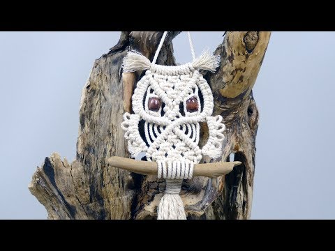 DIY Macrame Wall Hanging Leaves with Flower