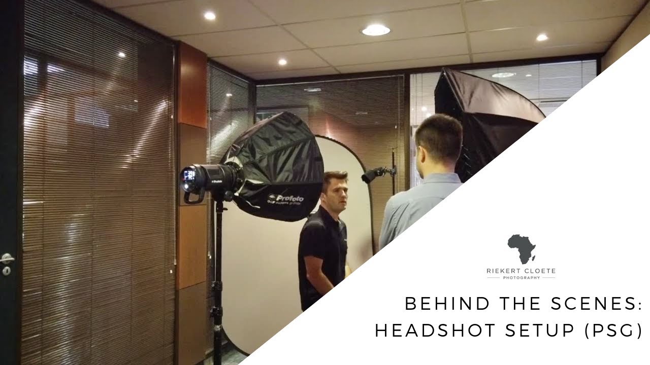 Behind the scenes - Headshot Setup (PSG Cape Town)