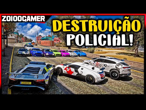RUNNING FROM THE POLICE - Police Destruction - Forza Horizon 5 Online