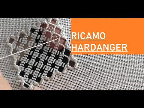STEP BY STEP HARDANGER EMBROIDERY - TUTORIAL #PICCOLILAVORI
