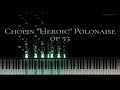 Chopin Heroic Polonaise Op 53 Cover Piano Tutorial Synthesia