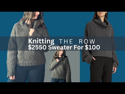 Knitting The Row $2550 Sweater For Less than $100
