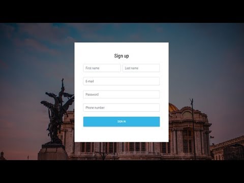 Sign Up Form | Material Design | MDBootstrap  | Firebase | Realtime Database