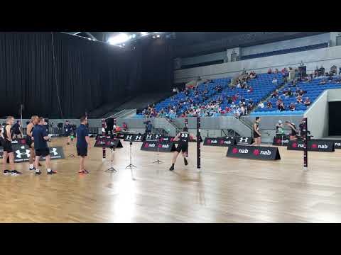 Eagles Harry Schoenberg - Agility Test AFL Combine