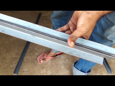 How to make window frame and stick welding test