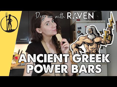 ANCIENT GREEK POWER BARS: Itrion Sesame Bar Recipe | Ancient Eats - Dig It With Raven